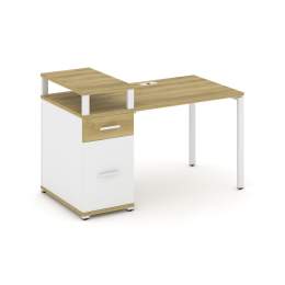 Стол рабочий Concept CN.SP-413 Металл белый